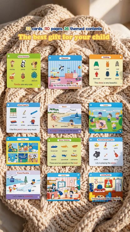 Squirrel Talking Flash Card Learning Kit – 55 Cards