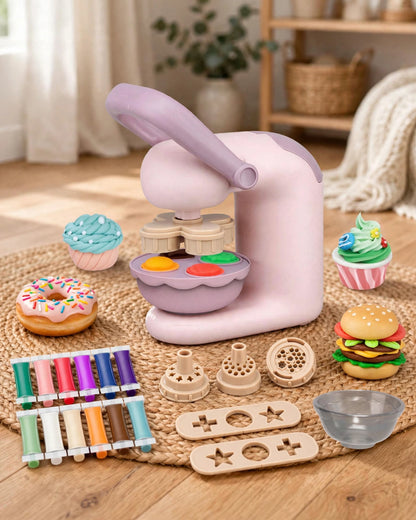 Children's Colorful Clay Noodle Maker & Ice Cream Machine Toy Set