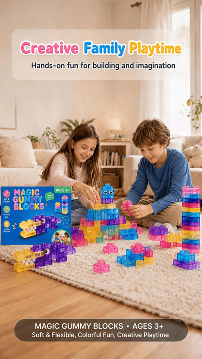 Soft Gummy Building Blocks – Sensory Play Set