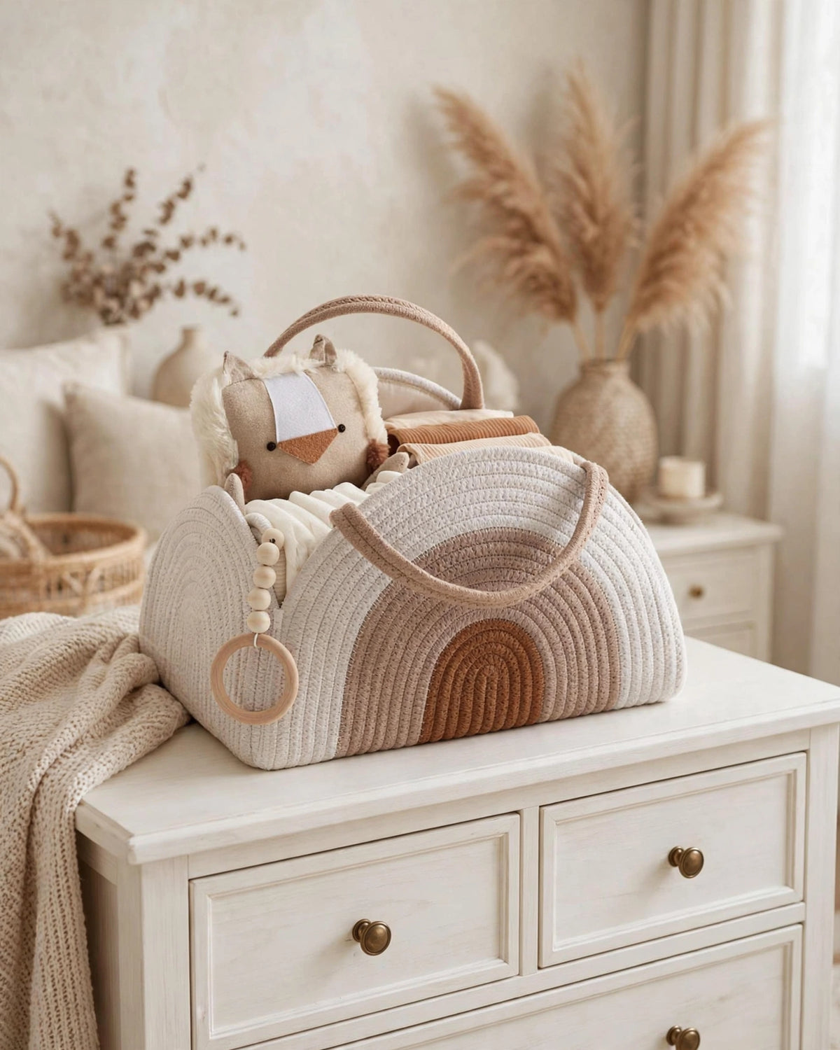 Baby Diaper Caddy Basket | Sturdy Organiser