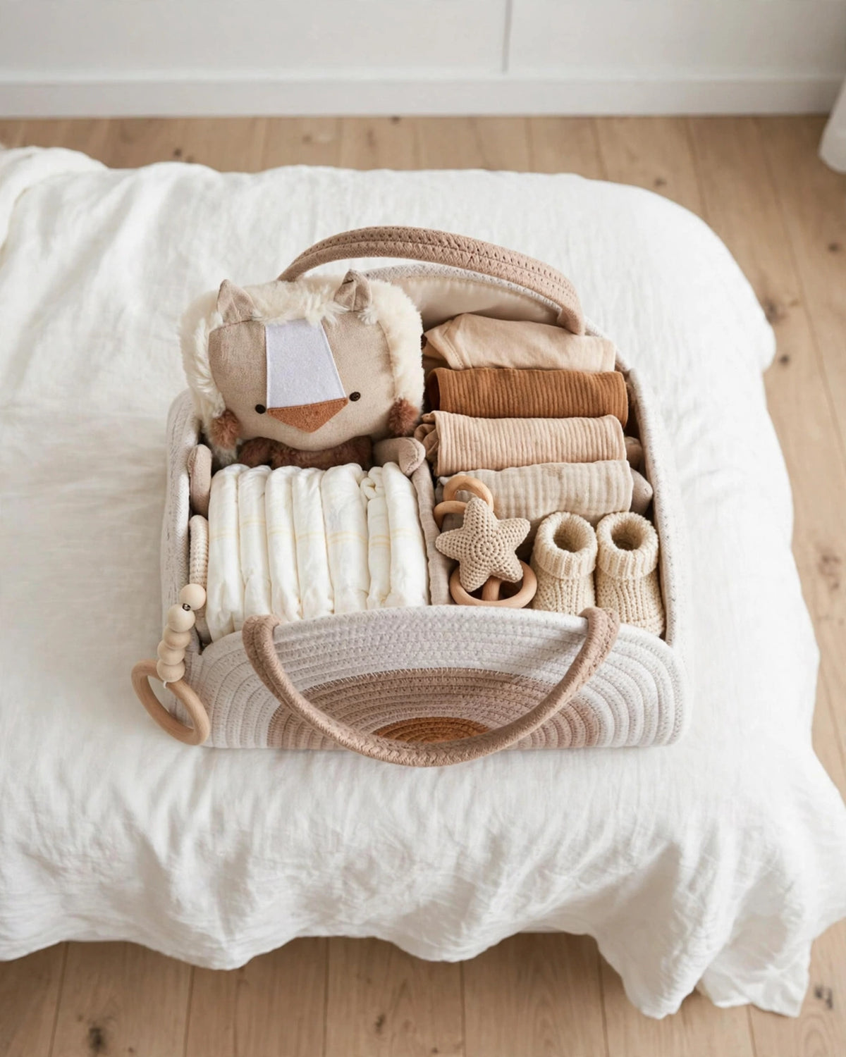 Baby Diaper Caddy Basket | Sturdy Organiser
