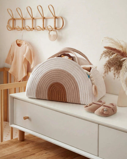 Baby Diaper Caddy Basket | Sturdy Organiser