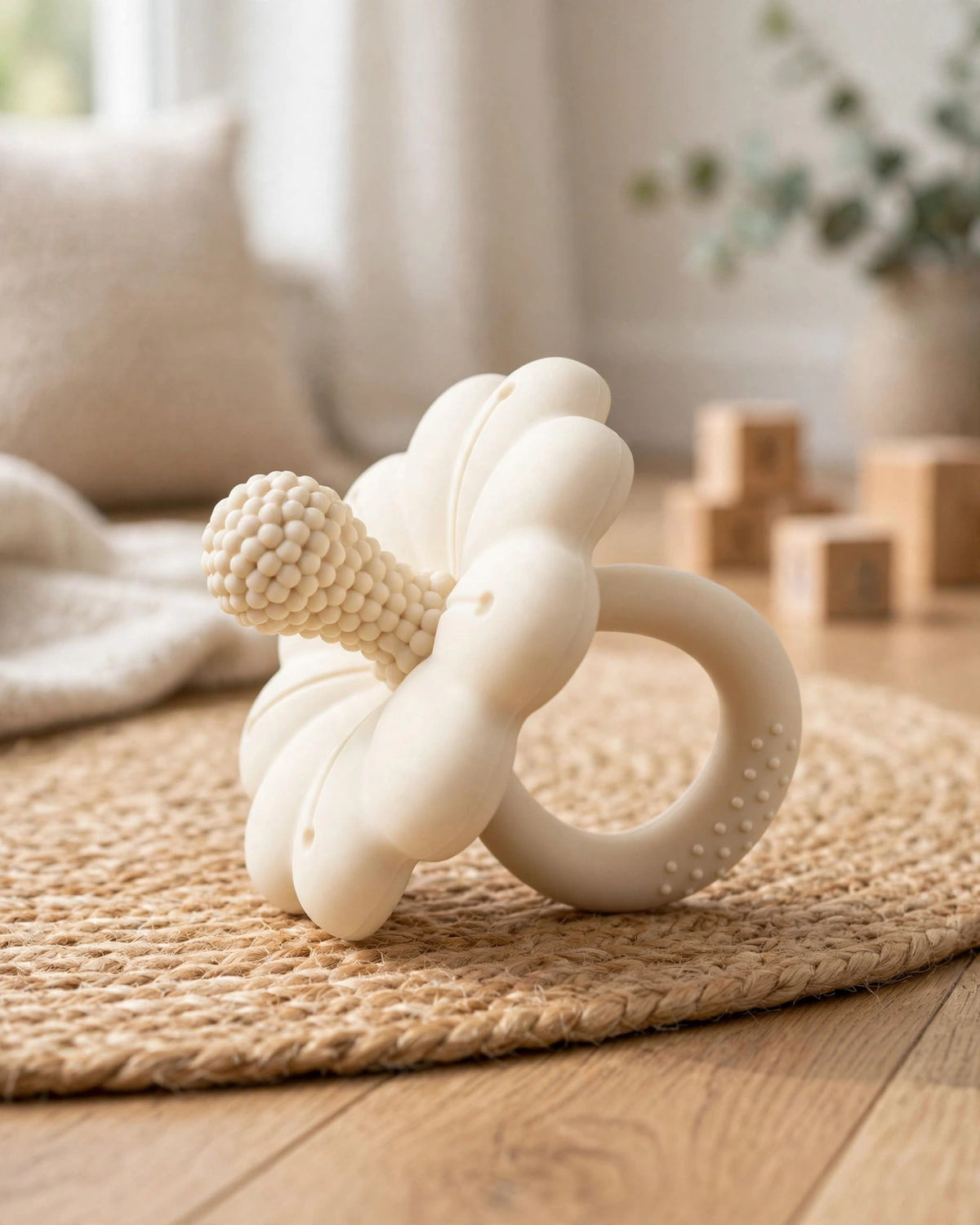 Silicone Flower Baby Teether | Infant Teething Toy | Gift for Baby Girls