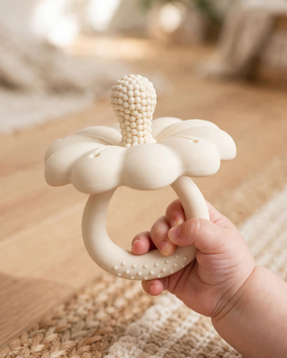 Silicone Flower Baby Teether | Infant Teething Toy | Gift for Baby Girls